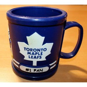 NHL Vintage Hockey Toronto Maple Leafs Original Logo Plastic Coffee Mug Blue